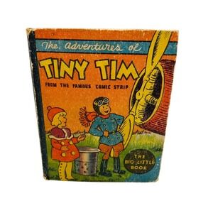 Rare Vintage 1935 Big Little Book The Adventures of Tiny Tim Hardcover Classic